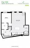 Flat 109 Floorplan Flat 109 Floorplan at Verde Pointe